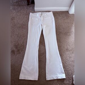 Gap 1970 White Flare Coupe Evasee Jeans
